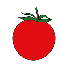 Tomato icon. Healthy organic fresh and natural food theme. Isolated design. Vector illustration