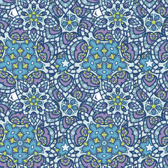 Seamless circle pattern. Islam, Arabic, Indian, ottoman motifs. Mandala design.