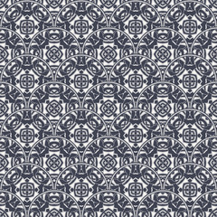 Patch Boho Flower Seamless Pattern. Mandala patchwork, oriental design. Wallpaper, furniture textile, fabric print, tile deco.