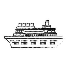 Obraz premium Cruise icon. Transportation vehicle travel trip theme. Isolated design. Vector illustration