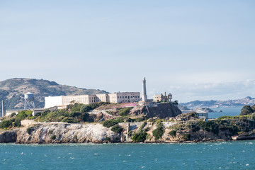Fototapeta na wymiar Alcatraz from the Bay