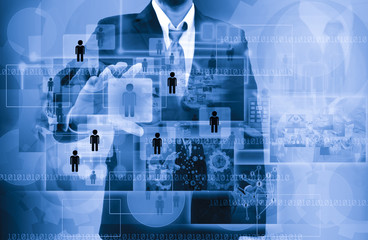 Businessman Choosing the right person