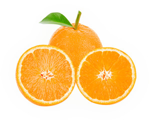 orange on white background