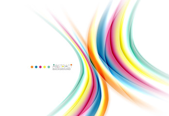 Colorful blurred stripes, abstract background