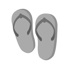 Sandals icon. Shoes fashion footwear and beach theme. Isolated design. Vector illustration