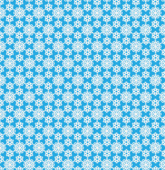 christmas and new year snowflake pattern