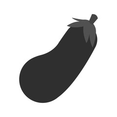 Eggplant icon. Healthy organic fresh and natural food theme. Isolated design. Vector illustration