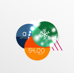 Vector Christmas label or price tag sticker