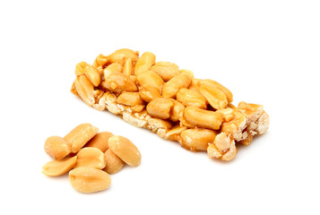 Candy bar made of peanuts.
