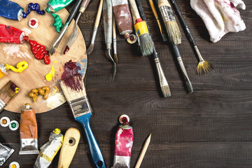 set for the artist