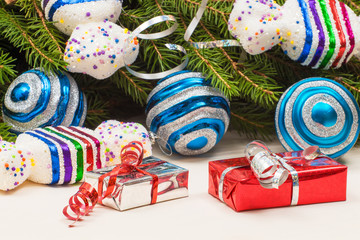 New Year gifts Christmas tree toys