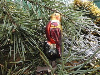 Vintage Christmas decorations. New Year.