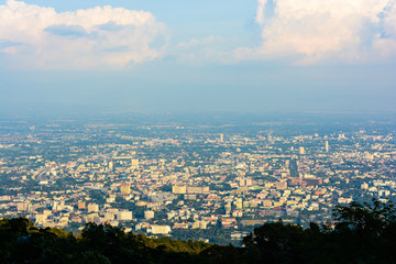 Fototapeta premium Chiang mai city view at Chiang mai, Thailand