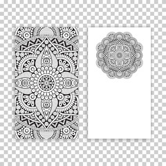 Business card. Vintage decorative elements.