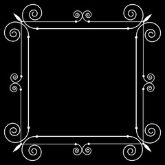 Decorative modern frame background