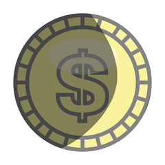 coin money isolated icon vector illustration design