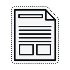 paper document file isolated icon vector illustration design