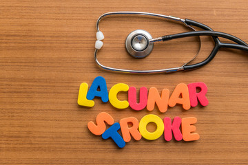 lacunar stroke colorful word