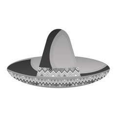 mexican hat culture element vector illustration design