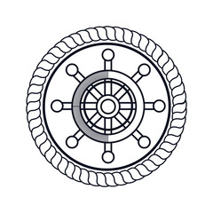 ship timon maritime frame vector illustration design