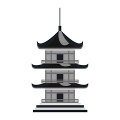 japanese building culture icon vector illustration design