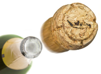 Launched champagne cork with the shape of Indonesia burnt in.(se