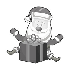 cute santa claus character vector illustration design
