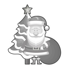 cute santa claus character vector illustration design
