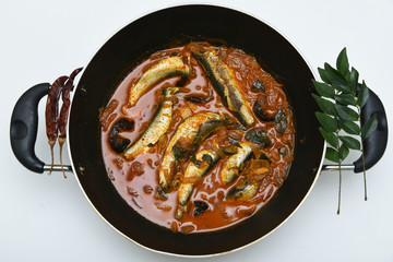 Spicy hot Kerala fish curry Indian food