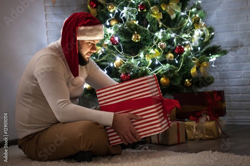 &quot;Man in christmas.&quot; Stockfotos und lizenzfreie Bilder auf Fotolia.com