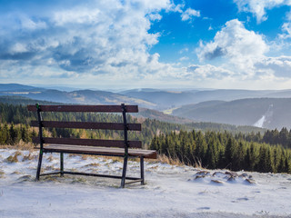 Blick über das Vogtland Klingenthal