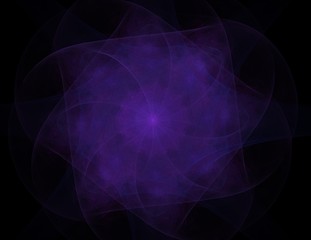 Abstract fractal color background with crossing circles and oval. motion illustration.