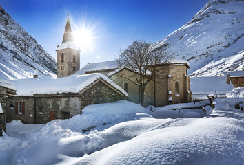 Bonneval-sur-Arc in winter