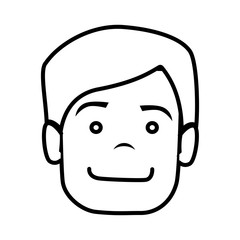 head man isolated icon vector illustration design