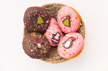 A doughnut or donut is a type of fried dough confectionery or dessert food.