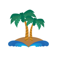 tree palm isolated icon vector illustration design