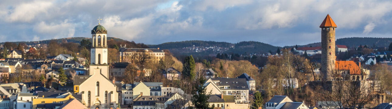 Panorama Auerbach im Vogtland
