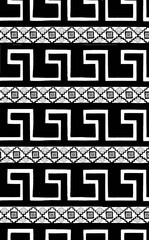 Greek border,seamless with ethnic pattern