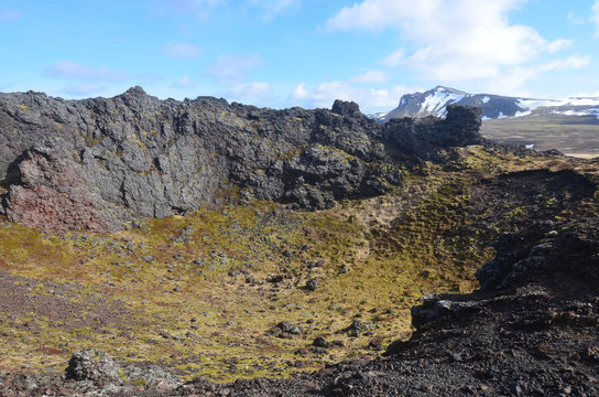An Inside Look at Eldborg Crater in Iceland