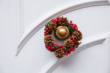 Christmas wreath on the door