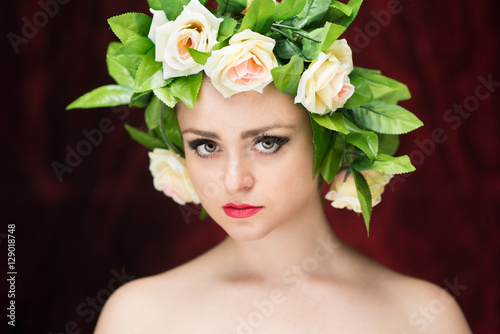 Russian Woman Flowers 17