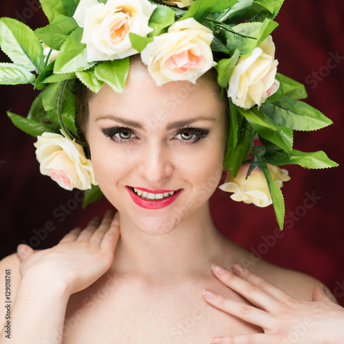 Russian Woman Flowers 118