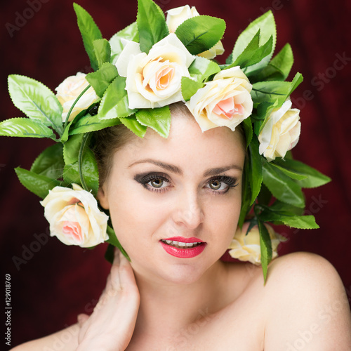 Russian Woman Flowers 119