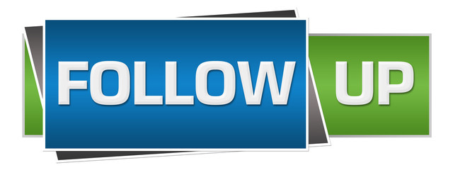 Follow Up Green Blue Horizontal 