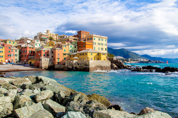 Fototapeta na wymiar Boccadasse, a district of Genoa in Italy