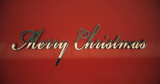 Merry christmas text closeup