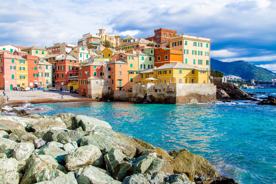 Boccadasse, a district of Genoa in Italy