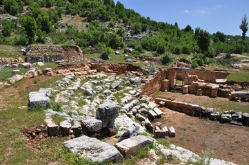 Ruins of ancient Olba in Turkey