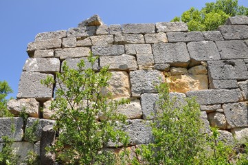 Ruins of ancient Olba in Turkey