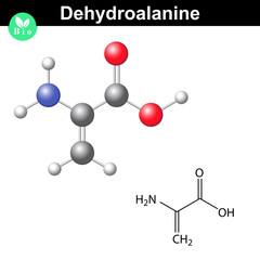 Dehydroalanine amino acid with atypical molecular structure